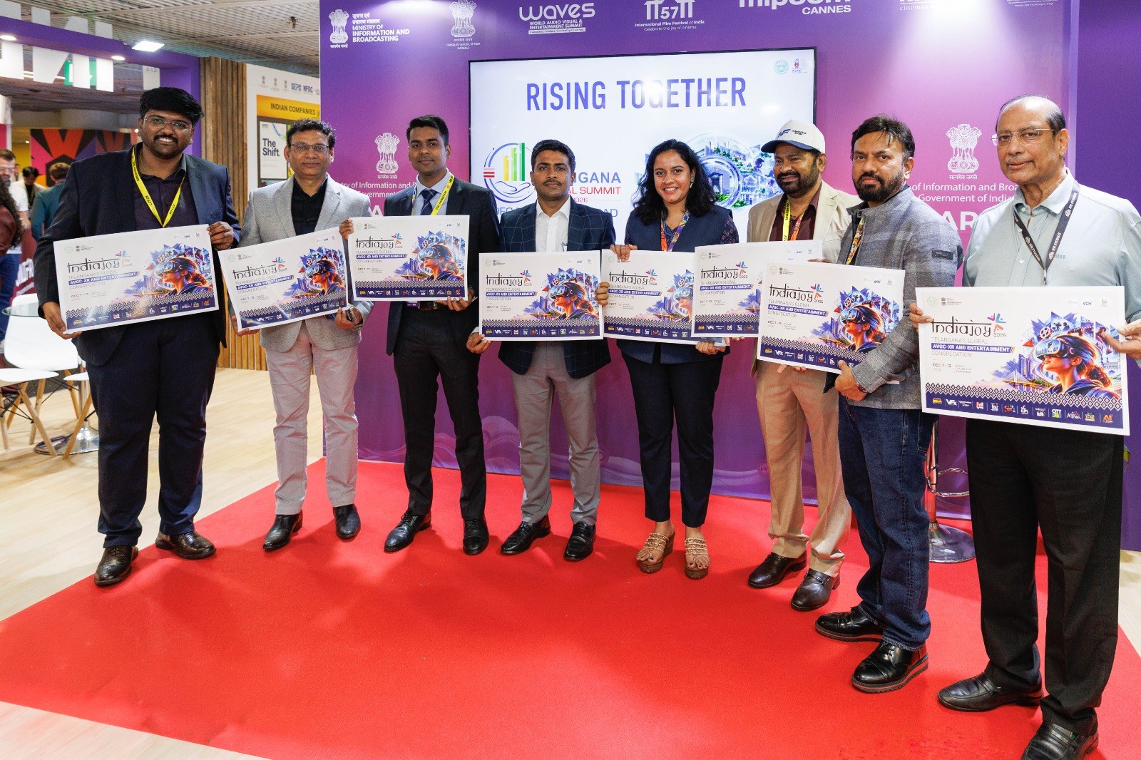 Officials and industry leaders launch IndiaJoy 2026 at MIPCOM Cannes